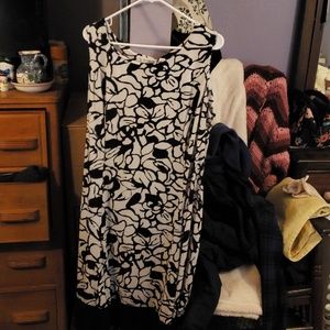 Womens sleeveless knee length dress.